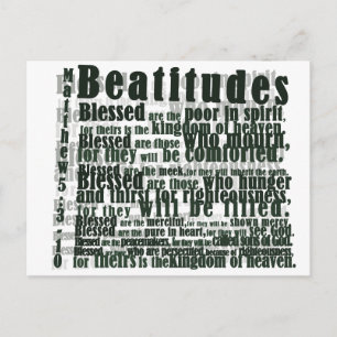 CARTÃO POSTAL BEATITUDES