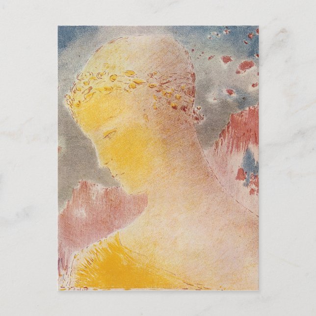 Cartão Postal Beatrice por Bertrand-Jean Redon (Frente)