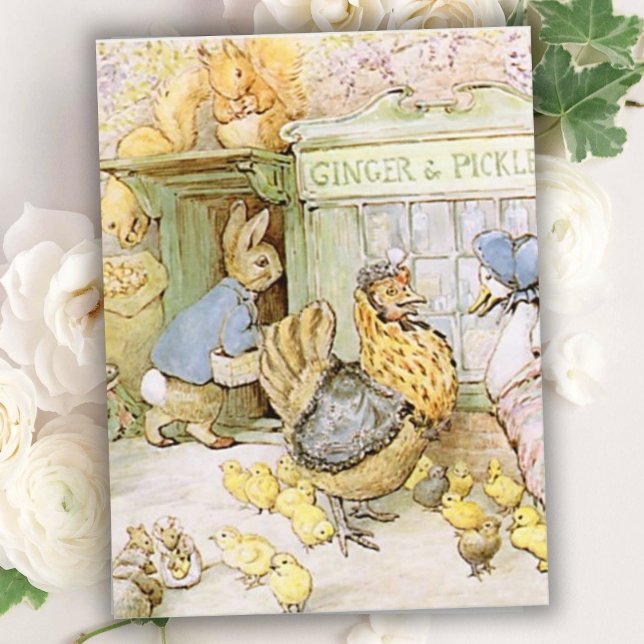 Cartão Postal Beatrix Potter A Tale de Ginger e Picles (Criador carregado)