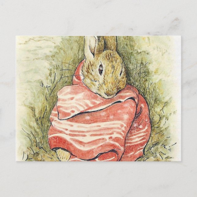 Cartão Postal Beatrix Potter Rabbit (Frente)