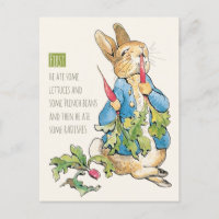 Beatrix Potter Rabbit gorging em rabanetes CC115