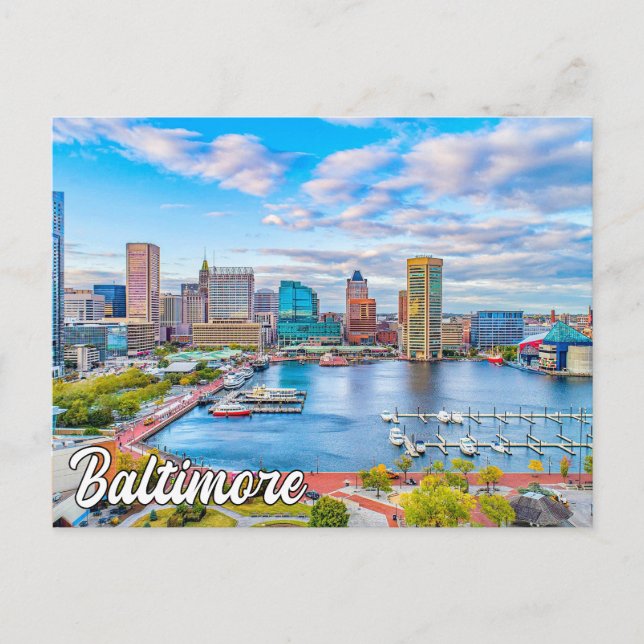 Cartão Postal Beauely Baltimore, Maryland, Estados Unidos (Frente)