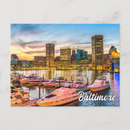 Cartão Postal Beauely Baltimore, Maryland, EUA