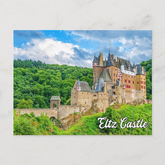 Cartão Postal Beauely Eltz Castle, Alemanha (Frente)