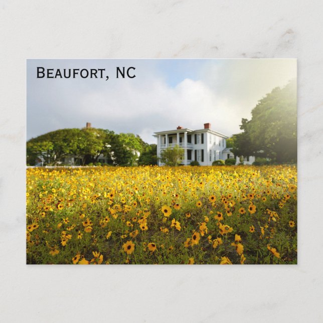 Cartão Postal Beaufort North Carolina Historic Home Viagem (Frente)