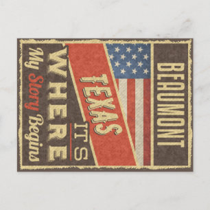 Cartão Postal Beaumont Texas