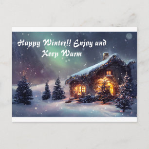 Cartão Postal Beautiful Snow Day