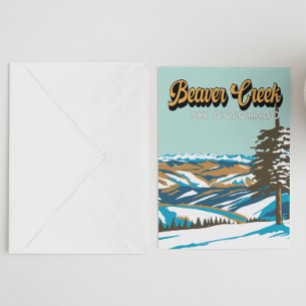 Cartão Postal Beaver Creek Ski Area Winter Colorado Vintage