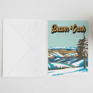 Cartão Postal Beaver Creek Ski Area Winter Colorado Vintage
