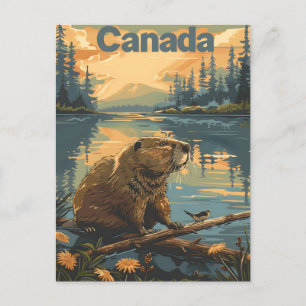 Cartão Postal Beaver do Canadá