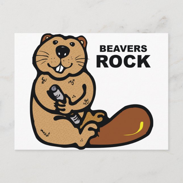 Cartão Postal Beavers Rock (Frente)