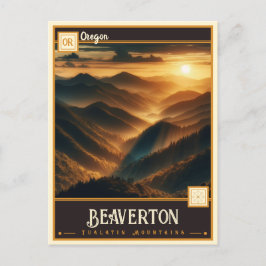 Cartão Postal Beaverton, Oregon | Vintage