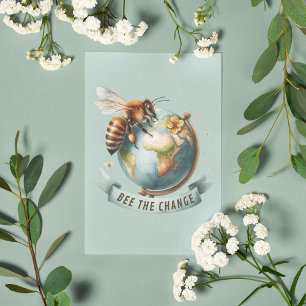 Cartão Postal Beba a mudança - a natureza inspirada
