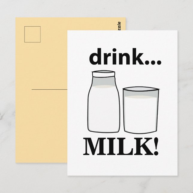 Cartão Postal Beba Leite  (Frente/Verso)