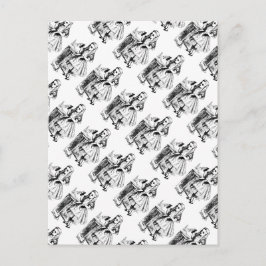 Cartão Postal Beba Me Antigo Alice no País das Maravilhas