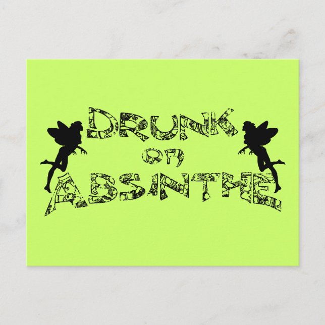 Cartão Postal Bebado na Absinthe (Frente)