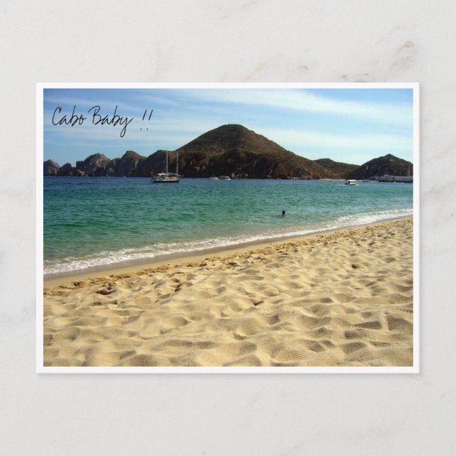 Cartão Postal bebê da praia do Cabo (Frente)