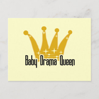 Cartão Postal Bebê Drama Rainha Camisetas e presentes