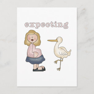 Cartão Postal Bebê esperado - Camisetas e presentes