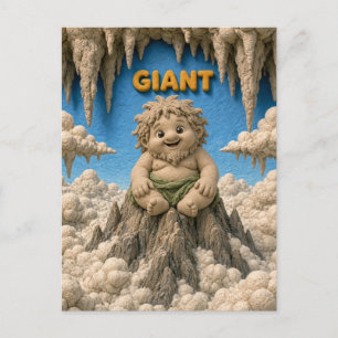 Cartão Postal Bebê Gigante Fofo, Mitológico