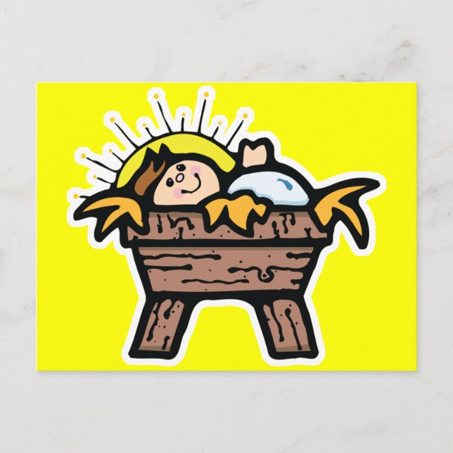 Cartão Postal bebê jesus (Frente)