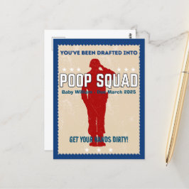 Cartão Postal Bebê Reveal - Você foi desenhado no Poop Squad