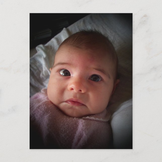 Cartão Postal Bebé triste triste (Frente)