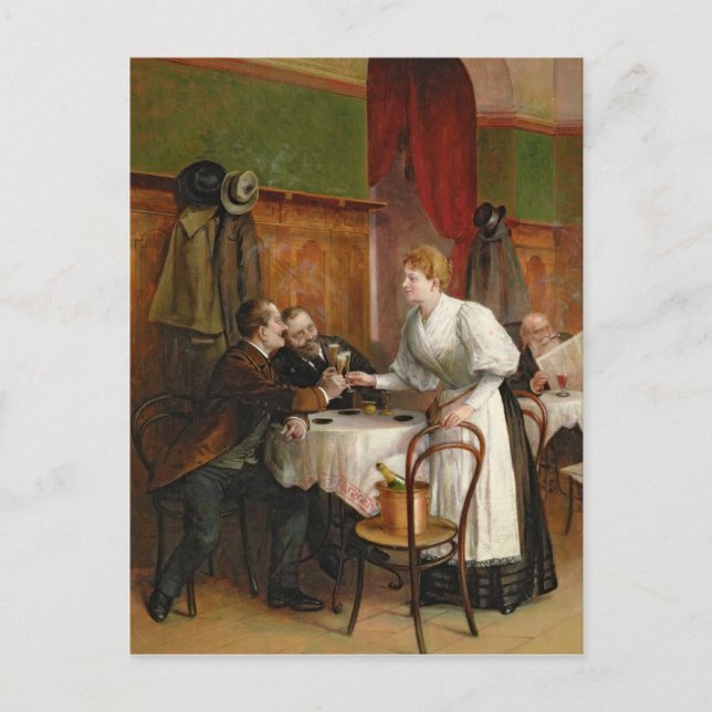 Cartão Postal Bebendo da sua saúde (Frente)