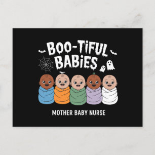 Cartão Postal Bebês Bootiful Enfermeira Materna Bebê Halloween 