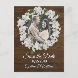 Cartão Postal Bebês Breath Wreath Casamento Salvar a Data