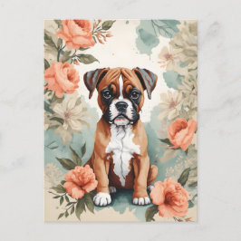 Cartão Postal Bebês-Cons | Boxer Puppy