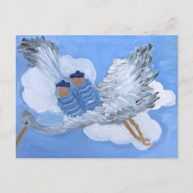 Cartão Postal Bebês gêmeos voadores: Cartão-postal Susan Payne-T (Frente)