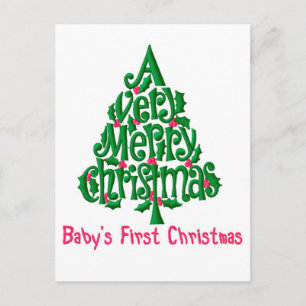 Cartão Postal Bebês Primeiro Natal