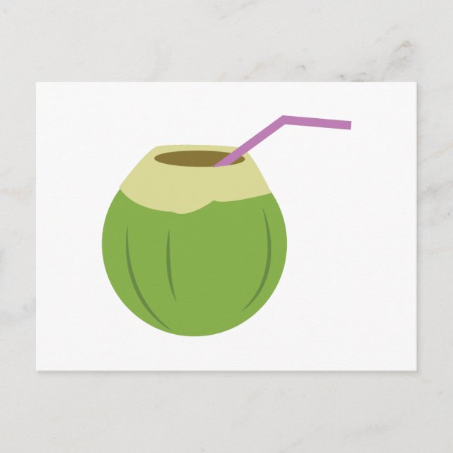Cartão Postal Bebida de coco (Frente)
