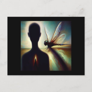 Cartão Postal Bebida Espirita Animal Dragonfly 1