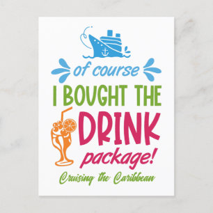 Cartão Postal Bebidas Cruzadas de Destino Personalizadas