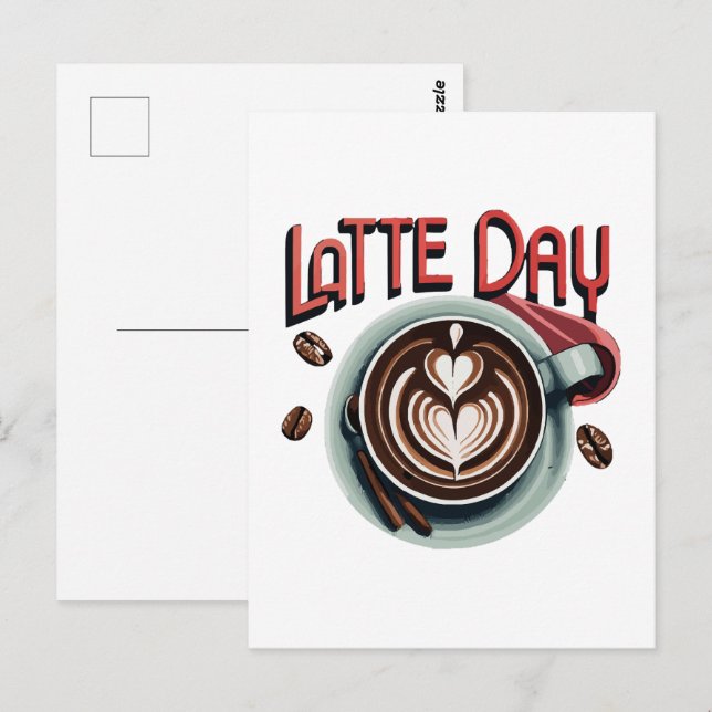Cartão Postal Bebidas de Café (Frente/Verso)