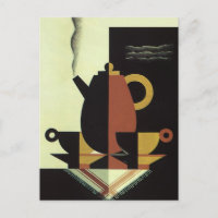 Bebidas Vintage Bebe Pote de café com Copas