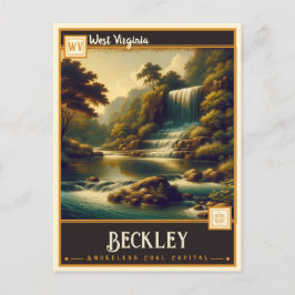 Cartão Postal Beckley, Virgínia Ocidental | Vintage