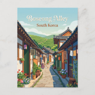 Cartão Postal Beco de Boseong, Boseong Coreia do Sul