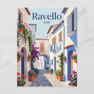 Cartão Postal Beco de Ravello, Costa Amalfitana Itália