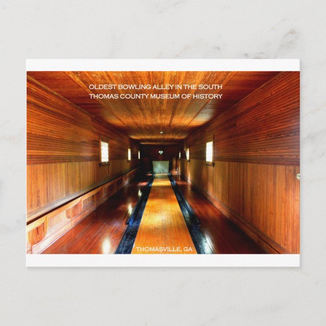 CARTÃO POSTAL BECO MAIS ANTIGA DO SUL, THOMASVILLE, GA (Frente)