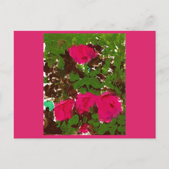 Cartão Postal Bed of Roses  (Frente)