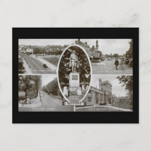 Cartão Postal Bedford, Inglaterra UK Vintage