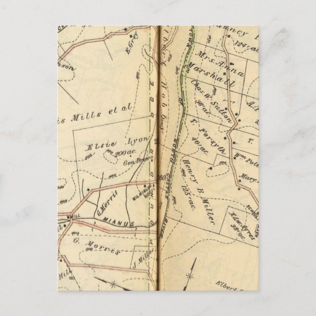 Cartão Postal Bedford, Nova Iorque (Frente)