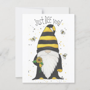 Cartão Postal Bee Gnomo, só beba você!