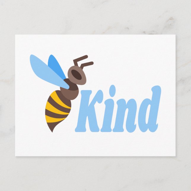 Cartão Postal Bee Kind (Frente)