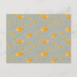Cartão Postal Bee Love Bee Happy Postcard - Verde