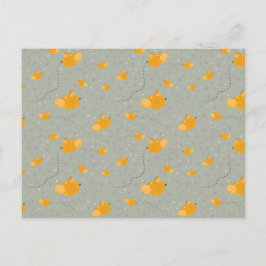 Cartão Postal Bee Love Bee Happy Postcard - Verde