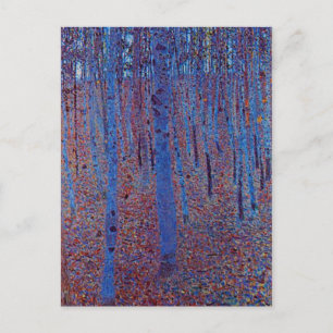 Cartão Postal Beech Forest por Gustav Klimt